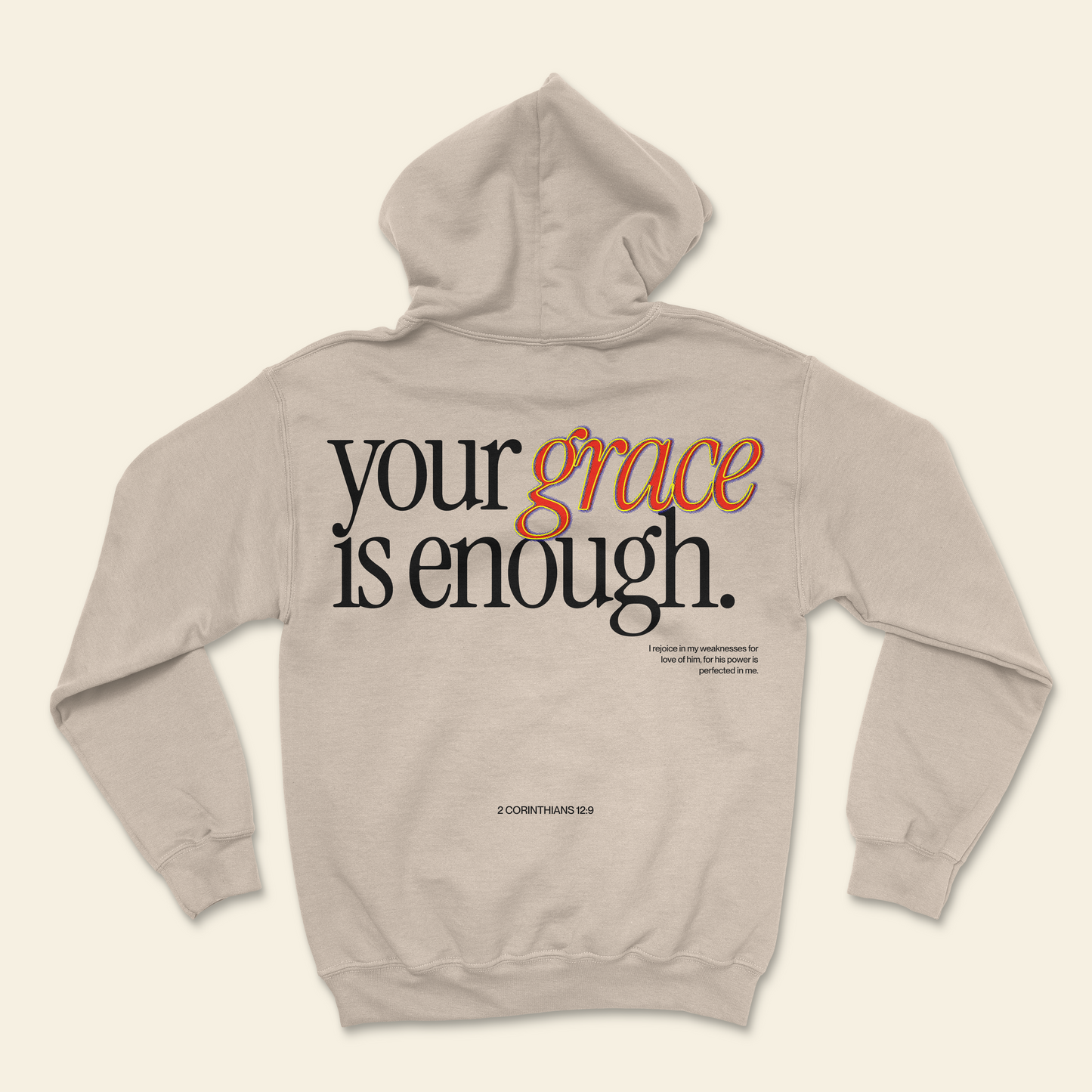 Tu gracia me basta - Hoodie