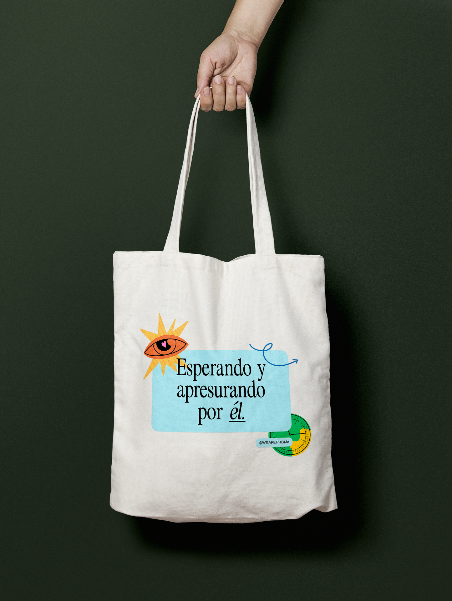 Waiting for Him - Tote Bags