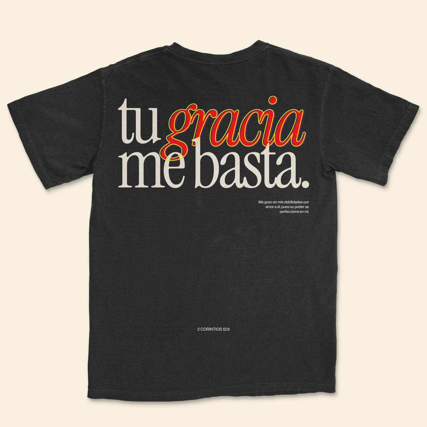 Tu gracia me basta - T-Shirt
