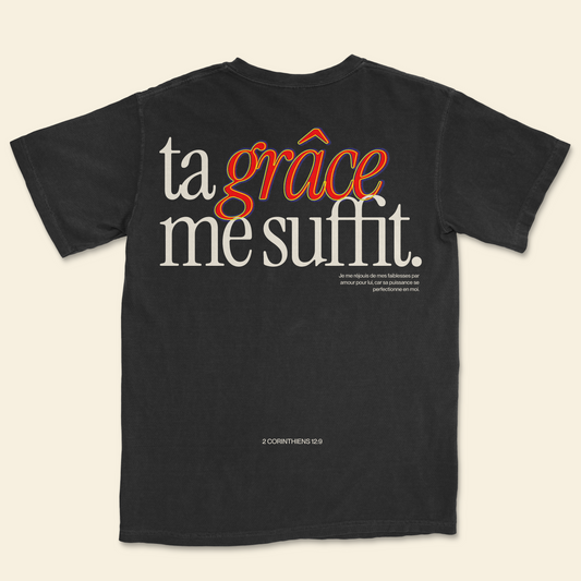 Tu gracia me basta - T-Shirt (French version)